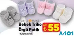 LİTTLE PLANE BEBEK TRİKO ÖRGÜ PATİK LİTTLE PLANE BEBEK TRİKO ÖRGÜ PATİK